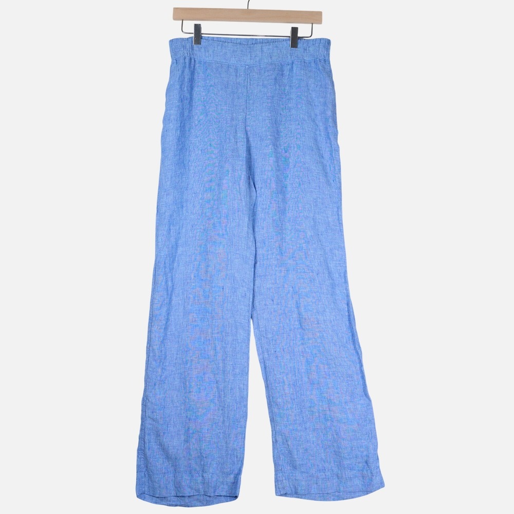 Lilly Pulitzer Deri Linen Palazzo Pants Beckon Blue Small NWT 010259 - Picture 2 of 13